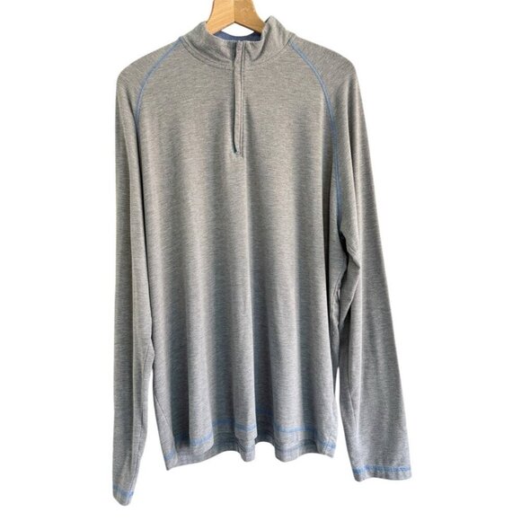 Johnnie-O Mens Sz XL Gray Sully 1/4 Zip Pullover - Picture 2 of 11